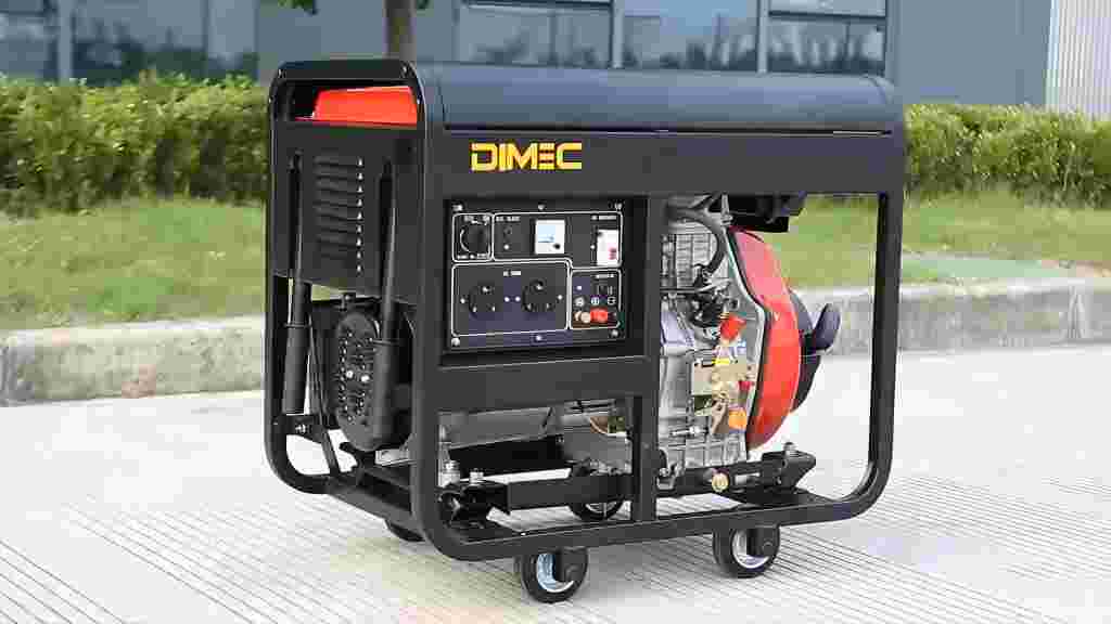 Generador diesel portátil de estructura abierta refrigerado por aire