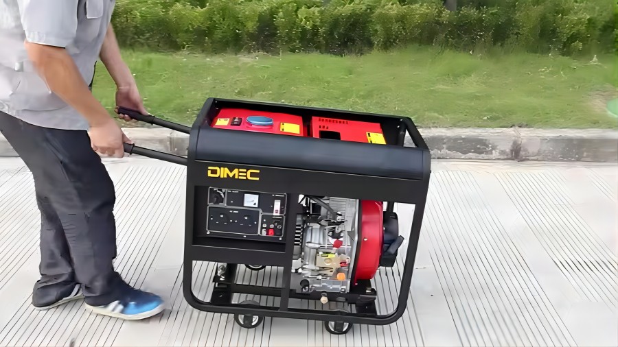 Generador diesel portátil de estructura abierta refrigerado por aire